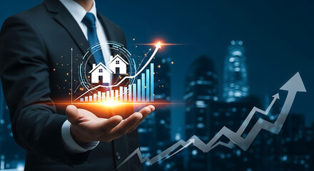 Real Estate Market Growth and Investment Concept