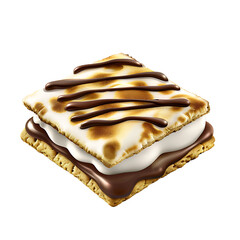 Stacked S'mores with Chocolate Drizzle