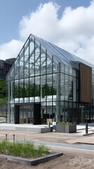 Obraz premium Golden light creates an elegant atmosphere on stage, highlighting depth and contrast with particle effects and a glowing water surface