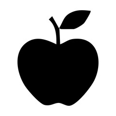 apple on black background