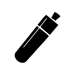 black plastic bottle