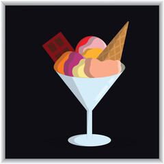 Icon various types beverage Vector