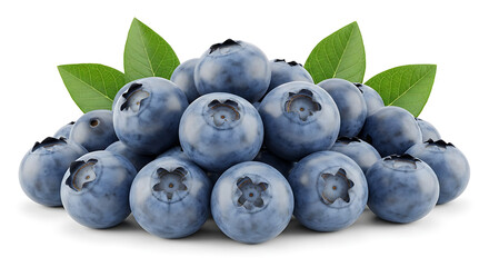 Fototapeta premium Close-up of Ripe Blueberries Pile