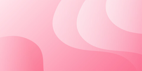 Soft gradient pastel waves simple background. Fluid glamour pattern in rose pink color, liquid lines in motion. Gradient vector texture for landing page, apps, woman poster, cosmetic advertising, etc.