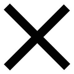 Obraz premium cross mark image