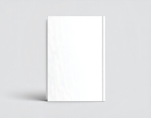Blank White Book Cover