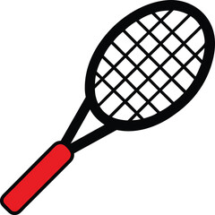 vector art tennis bat illustration