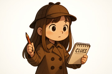 Cartoon Detective Illustration