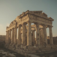 Obraz premium ruins of the roman forum in rome