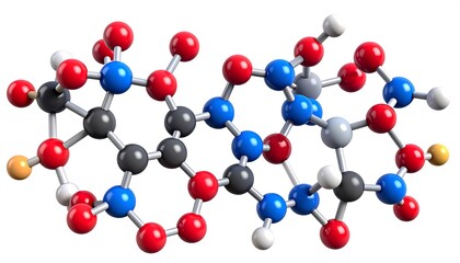 Obraz premium Molecular structure representation