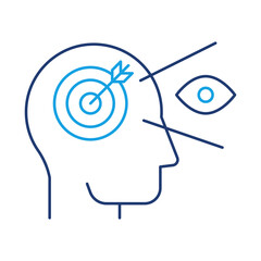 Clarity Icon – Representing Clear Vision and Focus on Objectives. Editable Stroke.