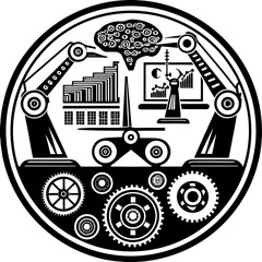 AI Powered Tools Vector Technology Icons