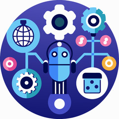 AI Powered Tools Vector Technology Icons