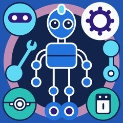 AI Powered Tools Vector Technology Icons
