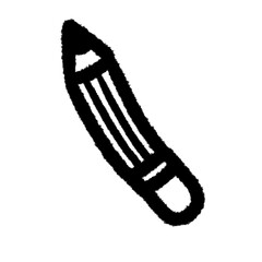 pencil png outline cute cartoon childs drawing freehand and design clipart and kwaii doodle element
