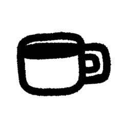 coffee png outline cute cartoon childs drawing freehand and design clipart and kwaii doodle element