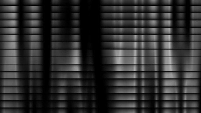 Black and white digital metal bars glitch pattern background