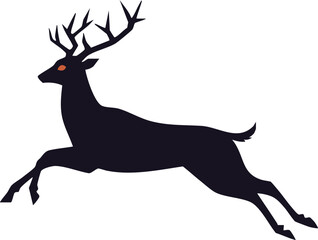 Leaping Deer Silhouette