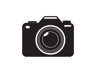 digital camera icon on white background