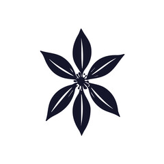 My Simple flat 2D icon of anise isolated on a white background, vector design, ideal for animation, vector, web design, digital illustrations, and minimalist