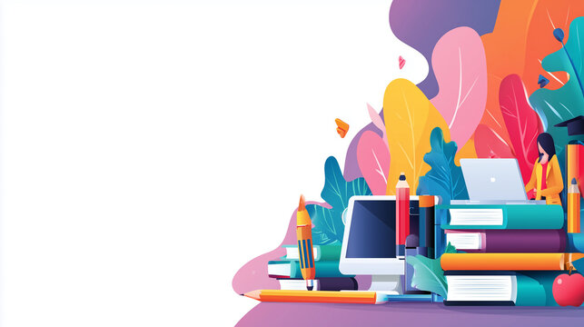 Educational banner for online promotion