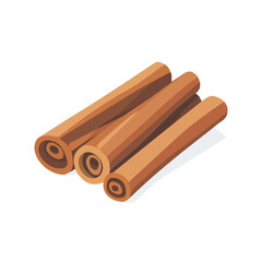 My Simple flat 2D icon of  cinnamon roll isolated on a white background, vector design, ideal for animation, vector, web design, digital illustrations, and minimalist