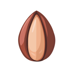 My Simple flat 2D icon of  kola nut isolated on a white background, vector design, ideal for animation, vector, web design, digital illustrations, and minimalist