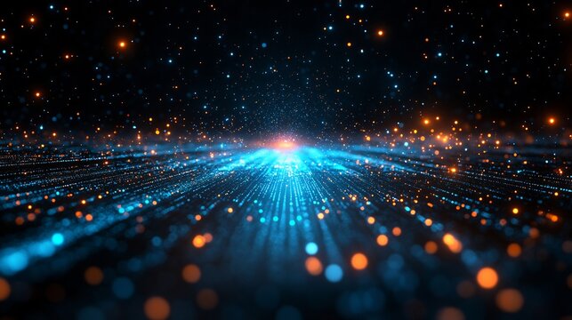 Data breach burst, high frequency glitch fractals fracturing from center, hex code rain overlaying teal black space