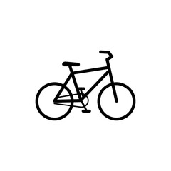 Obraz premium Bike Icon Black Lined Style