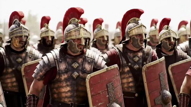 Roman Legionaries March, Desert, Shields, Film