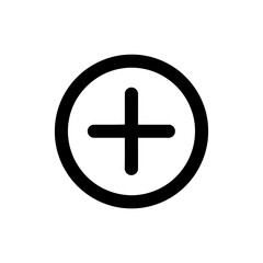 Obraz premium Black Line Icon of Zoom In Magnifying Tool