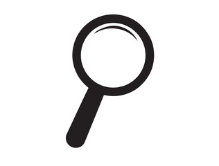 glass for search on white in silhoueete