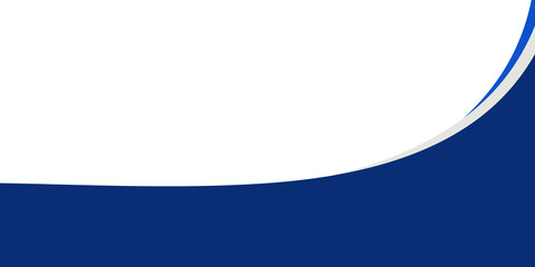 Blue Curved Abstract Business Background with White Space for Corporate Banner or Presentation