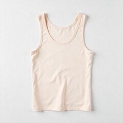Realistic flat-lay tank top on white background, showing sleeveless design and visible fabric texture.