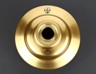 Brass circular ceiling fixture