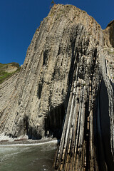 Paisaje de la playa de Itzurun, Zumaia.