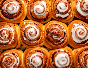 Fototapeta premium Cinnamon rolls in a pan