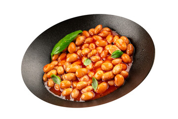Bean stew tomato sauce cranberry beans vegetable dish beans borlotti fresh delicious gourmet food...