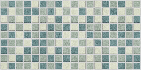 Panoramic mosaic tile gresite texture, ceramic pattern background for design and decoration