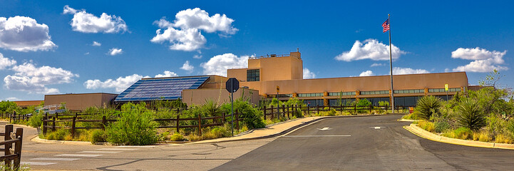 Visitor Center, store, and restaurant for the Carlsbad Caverns, Carlsbad Caverns National Park,...