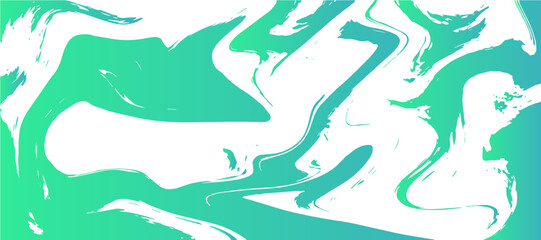 Obraz premium Soft abstract fluid texture design with light green and white marble swirls. Smooth, flowing shapes seamlessly across the canvas. Watercolor with gentle gradients with a clean and calming visual tone.