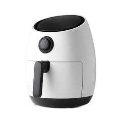 Air fryer isolated on a transparent background.