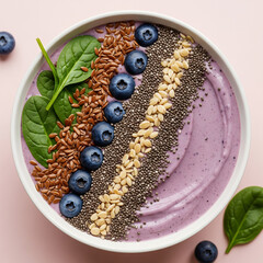 Colorful Smoothie Bowl with Anti-Colon Cancer Superfoods