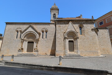 Via Dante Alighieri St., Collegiata dei Santi Quirico e Giulitta Church, Romanesque-Gothic side...