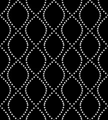 Seamless geometric pattern. Modern background. Dotted grid.