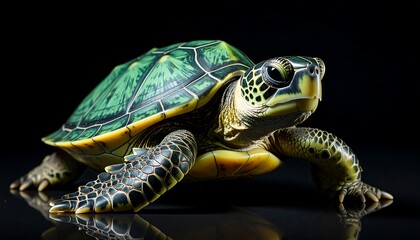 Obraz premium Close-up of a small turtle