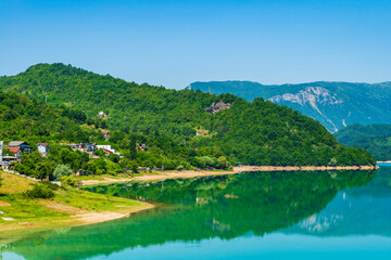 View of Jablanica Lake in Bosnia-Herzegovina