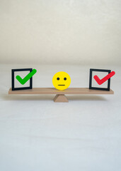 The dilemma of choice. Make the right decision. Career or life path selection. Personal and...