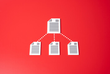 Splitting a document into three smaller ones. Division of shares. Laws and sub-acts. Share...