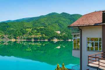 View of Jablanica Lake in Bosnia-Herzegovina